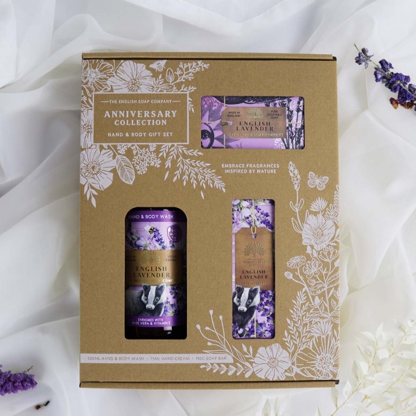 The English Soap Company English Lavender Hand and Body Gift Box